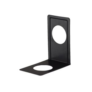 ESB H 120 BE / BOEKENSTEUN HOEK 120X130MM ZWART