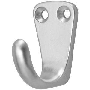 HANDDOEKHAAK  GEGOTEN ALUMINIUM NATUREL