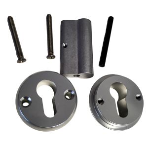 DULIMEX VEILIGHEIDS ROZET MET FACET SKG *** + DUMMY CILINDER