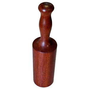 BEELDHOUWERSHAMER ROND 80X180X320MM BEUKEN BRUIN GELAKT