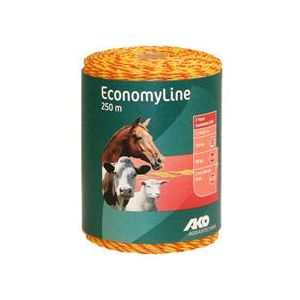 SCHRIKDRAAD 250MTR GEEL/ORANJE 3 DRADEN RVS SUPER