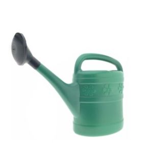 GIETER MET BROES 10 LTR KUNSTSTOF GROEN