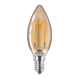 LEDLAMP PHILIPS LEDKAARSLAMP  CLASSIC FILAMENT GOLD  2,3-14W E14 B