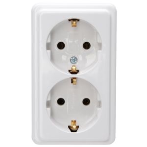 STANDARD WANDCONTACTDOOS 2V RA ARCTIC WIT