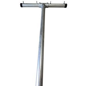 WASLIJNPAAL GEGALVANISEERD 275X65CM MET 4 OGEN