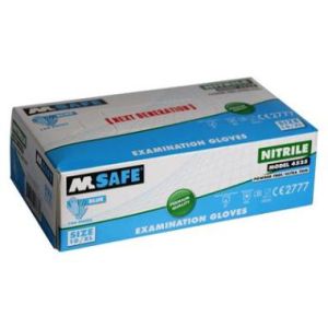 HANDSCHOEN M-SAFE 4525 NITRIL HS PF ULTRATHIN, MAAT 7 DOOS A 100 STUKS