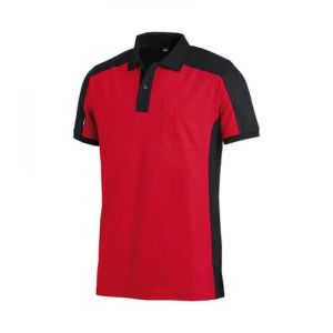 POLO SHIRT KONRAD ROOD/ZWART