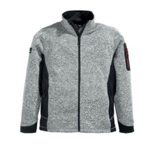 FHB FLEECE VEST CHRISTOPH DONKERGRIJS/ZWART