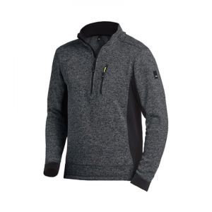 FHB FLEECE TRUI PATRICK DONKERGRIJS/ZWART