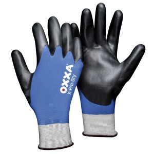 HANDSCHOEN OXXA X-PRO-DRY ZWART/BLAUW