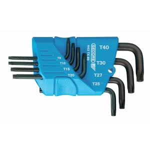 GEDORE STIFTSLEUTELSET 9-DLG TX T7-T40 - H 43 TX-09