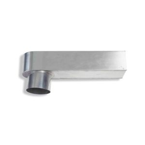 STADSUITLOOP 80MM 60X80MM 33CM ZINK VOOR HEMELWATERAFVOER ZINK 