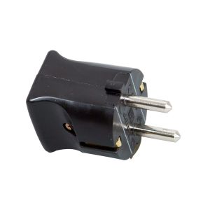 PVC STEKKER RA   ZWART