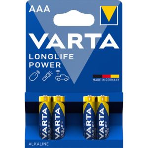 BATTERIJ VARTA AAA ALKALINE 1,5V LR03 BLISTER á 4