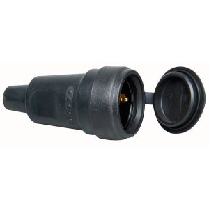 CONTRASTEKKER RUBBER GROOT MET KLEP ZWART