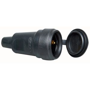 CONTRASTEKKER RUBBER GROOT MET KLEP ZWART