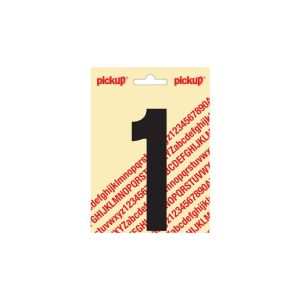 PLAKCIJFER/ LETTER NOBEL 60MM ZWART