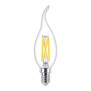 PHILIPS LED TIPKAARS E14 3,4-40W FILAMENT HELDER WARMGLOW BLISTER