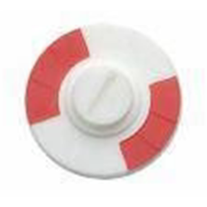 ROOD/WIT PLAATJE 5MM 32/15MM VOOR WC SCHILDEN 