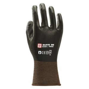 HANDSCHOEN NYLON MET ZWARTE PU COATING BLACK TOUCH 10XL