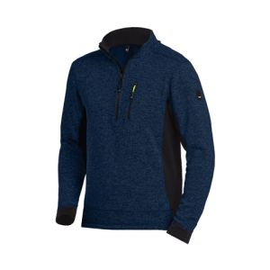 FLEECE TRUI PATRICK MARINEBLAUW/ZWART M