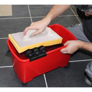 KUNSTSTOF SPONSSPAAN MET HYDRO SPONS PRO 28X14X3 CM RUBI 24974