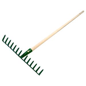 TUINHARK HARK  GROEN MET GEBOGEN TAND  14 TANDS MET STEEL 170 X 28MM