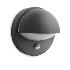 JUNE IR WALL LANTERN ANTHRACITE 1X42W MET SENSOR PHILIPS