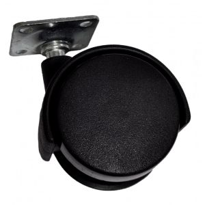 ZWENKWIEL DUBBELROL MET BEVESTIGINGSPLAAT