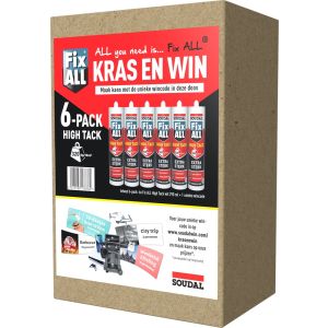 PROMO 6-PACK FIX ALL HIGH TACK WIT NL