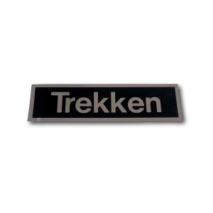 STICKER 165X45 ZWART/ZILVER TEKST "TREKKEN" HORIZONTAAL