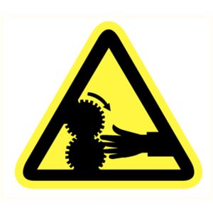 GEVAAR VOOR HANDEN PP 90MM