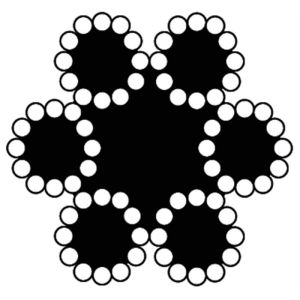 STAALDRAADTOUW GEGALVANISEERD