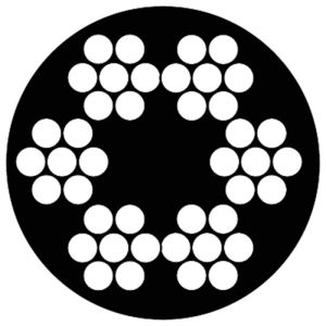 STAALDRAADTOUW GEPLASTIFICEERD