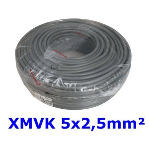 ELEKTRICITEITSKABEL XMVK 5X2,5 ROL 100 METER
