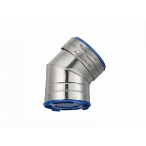 ISODUCT Ø 125 DUBBELWANDIGE BOCHT 40 °