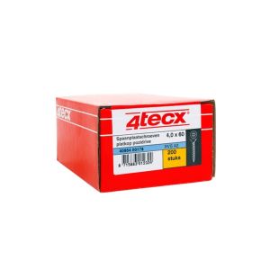 SPAANPLAATSCHROEF PZD PLATKOP RVS 4TECX 4,0X45