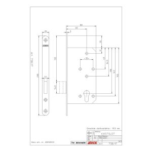 KASTSLOT 738-17U-60 ZONDER SLUITPLAAT 4TECX