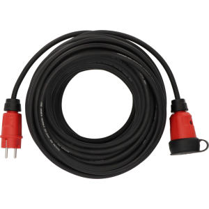 PROFESSIONAL VERLENGSNOER VN 2100 IP44, 25M ZWART H07RN-F 3G1,5