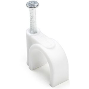 QZ KABELCLIPS ROND WIT