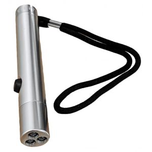 ZAKLAMP MET LED LAMPJES, STEVIG EN WATERDICHT