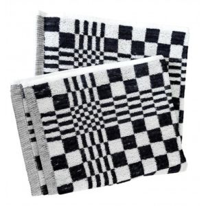 KEUKENDOEK HANDDOEK BLAUW GEBLOKT