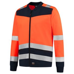 TRICORP JAS SOFTSHELL HIGH VIS BICOLOR FLUOR ORANGE INK