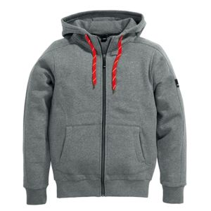 FLEECE VEST BENNO MET CAPUCHON GRIJS MAAT 2XL