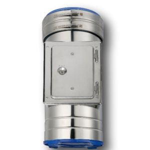 ISODUCT Ø 125 DUBBELWANDIG REINIGINGSSTUK LENGTE 500 MM 