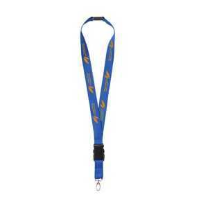 KEYCORD NYLON MET VEILIGHEIDSSLUITING BLAUW