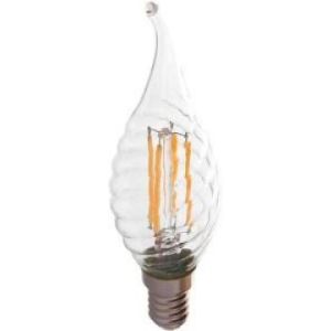 LEDLAMP TIPKAARS GEDRAAID 230V-4W E14 FILAMENT WARMWIT SKU4308