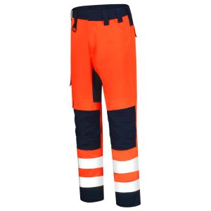 WERKBROEK HIGH VIS BICOLOR 503011FLUOR ORANGE INK