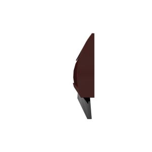 DORPELSTRIP 50MM X 950MM DECO BRUIN-ZWART HAAR