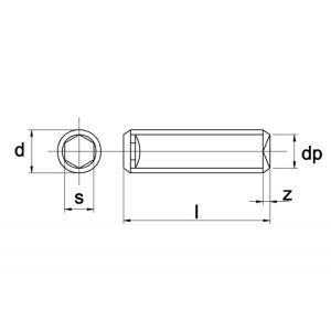 STELSCHROEF 45H EV 200 DIN 916